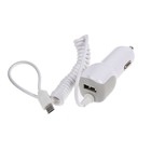 Автомобильное зарядное устройство LuazON LCC-20, micro USB, 1 A, USB 1 А, белое - Фото 1