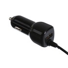 Автомобильное зарядное устройство LuazON LCC-21, micro USB, 1 A, USB 1 А, чёрное - Фото 3