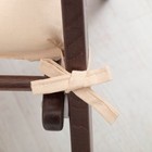 Набор подушек для стула 35х35см 2шт, цв бежевый, бязь, холлофайбер - Фото 3