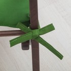 Набор подушек для стула 35х35 см 2шт, цв.темно-зеленый, файбер, бязь хлопок 100% - Фото 3