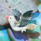 Брошь-кулон "Галиотис" птица тропическая - Фото 1