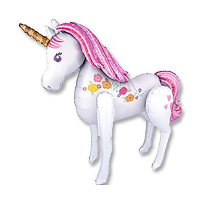 Воздушный шар фольгированный 46" «Единорог», под воздух
