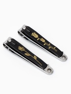 Кусачки-книпсер педикюрные, с пилкой, 8 см, рисунок МИКС, цвет чёрный - фото 809558888