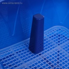 Туалет «Риф» со столбиком, для собак, 40×40 см, синий - Фото 4