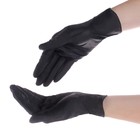 Перчатки Benovy, нитриловые, текстурированные, размер М, чёрные, 3,5 г, 50 пар - Фото 1