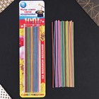 Свечи для торта незадуваемые «Разноцветные», 24 шт., 16.8×0.3 см - Фото 2