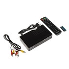 Приставка для цифрового ТВ D-COLOR DC1002HD, FullHD, DVB-T2, дисплей, HDMI, RCA, USB, черная - Фото 1