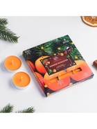 Набор свечей ароматических чайных «Зимний мандарин», 10 г, 9 шт. - Фото 3