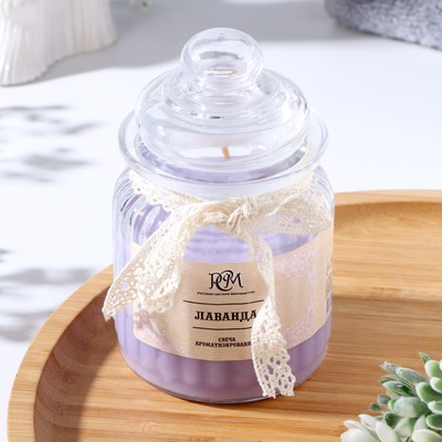 Ароматическая свеча в банке «Лаванда», 180 г, время горения 45 ч