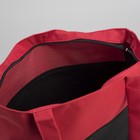 Сумка летняя, 1 отдел на молнии, наружный карман, цвет чёрный/красный - Фото 5