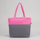 Сумка летняя, отдел на молнии, без подклада, наружный карман, цвет серый - Фото 3