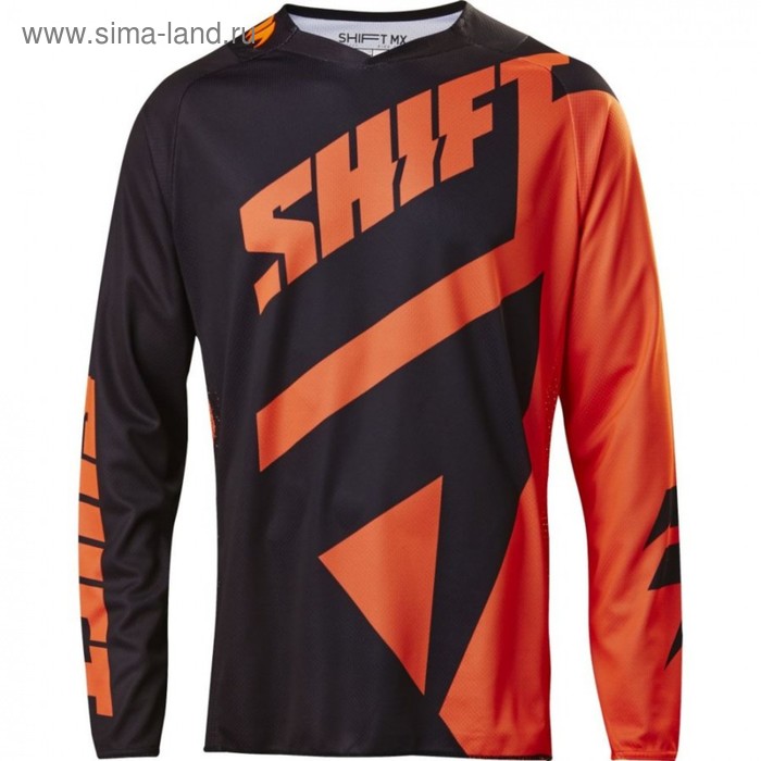 Джерси Shift Black Mainline, черно-оранжевый, размер XL - Фото 1