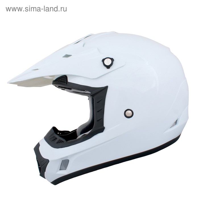Шлем кросс TX-12 SOLID, белый, размер M - Фото 1