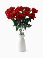 Цветы искусственные «Роза», h=56 см, d=8.5 см, красные - Фото 8