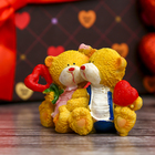 Сувенир "Мишки-парочка с сердечками" 4,5х6,5х3,5 см МИКС - Фото 5