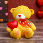 Сувенир "Мишка с бантиком и сердцем" 8,5х7,5х7,5 см МИКС - Фото 3