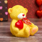 Сувенир "Мишка с бантиком и сердцем" 8,5х7,5х7,5 см МИКС - Фото 4