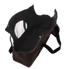 Сумка-переноска на плечо, 37 х 13 х 20 см, ткань ПВХ, коричневый - Фото 4