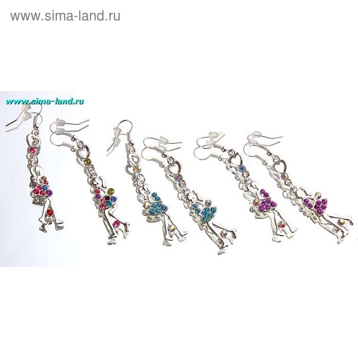 Серьги «Школьный вальс» девочка - Фото 1