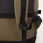 Рюкзак туристический, 40 л, отдел на молнии, 3 наружных кармана, цвет хаки - Фото 6