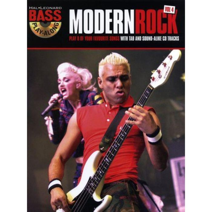 Играй на бас-гитаре один: Модерн рок, 62 стр., язык: английский