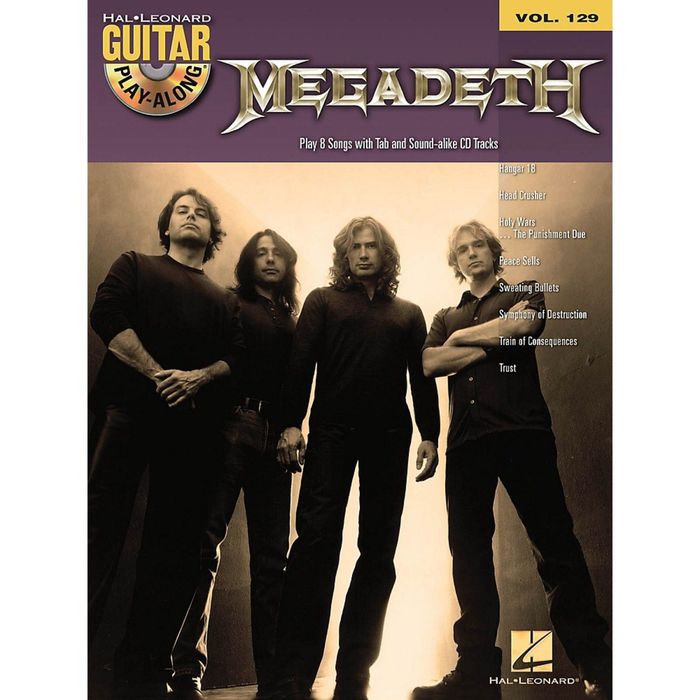 GUITAR PLAY ALONG VOLUME 129 MEGADETH GUITAR BK/CD