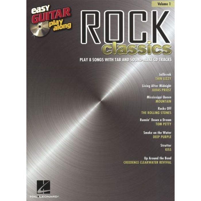 EASY GUITAR PLAY ALONG VOLUME 1 ROCK CLASSICS GTR TAB BK/CD