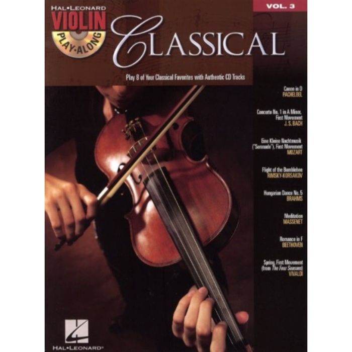 VIOLIN PLAY-ALONG VOLUME 3 CLASSICAL VLN BOOK/CD