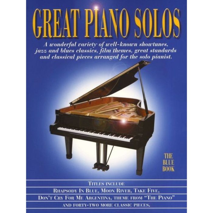 GREAT PIANO SOLOS THE BLUE BOOK PIANO BOOK