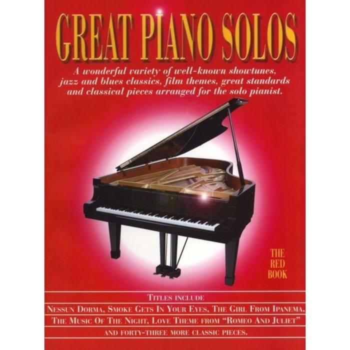 GREAT PIANO SOLOS THE RED BOOK PIANO BOOK