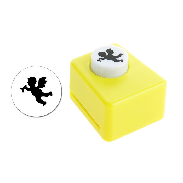 Дырокол фигурный призма "Ангел" d=1,8 см 3,5×4×3 см МИКС - Фото 1