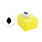 Дырокол фигурный призма "Лист" d=1,8 см 3,5×4×3 см МИКС - Фото 1