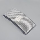 Пилка для ногтей, прямая, 100/180 грит, 18 см, фасовка 20 шт, чёрная (комплект 20 шт) - фото 25413310