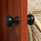 Ручка дверная пластмассовая, d=70, черная с узором - Фото 2
