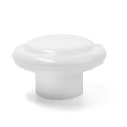 Ручка мебельная пластмассовая, d=35, белая - Фото 2