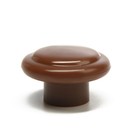 Ручка мебельная пластмассовая, d=35, цвет темное дерево (комплект 50 шт) - фото 24309281