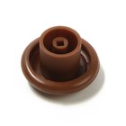Ручка мебельная пластмассовая, d=35, цвет темное дерево (комплект 50 шт) - фото 24309285