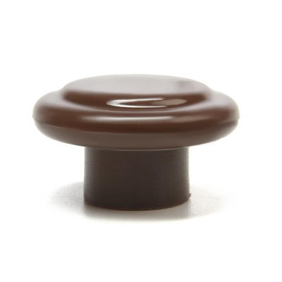 Ручка мебельная пластмассовая, d=35, цвет шоколад