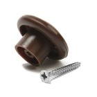 Ручка мебельная пластмассовая, d=35, шоколад - Фото 7