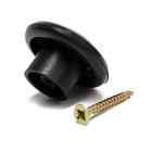 Ручка мебельная пластмассовая, d=35, черная - Фото 7