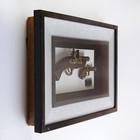 Набор 2в1 (пистолет+револьвер) в раме, пули, рама серебристая широкая, 58х39 см - Фото 2