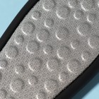 Пилка для пяток, лазерная, двусторонняя, прорезиненная ручка, 26 см, цвет чёрный - Фото 4