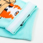 Носки женские «Лиса в коробке», мятные, размер 23-25 (комплект 2 шт) - фото 25372229