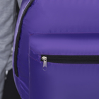Рюкзак молодёжный, отдел на молнии, наружный карман, цвет фиолетовый - Фото 3