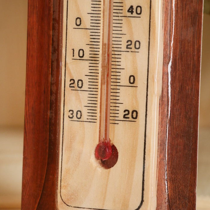 Термометр  деревянный, 50 С - фото 1881888443