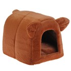 Домик «Норка» для животных, 28×28×35 см, плюш, микс цветов - Фото 1