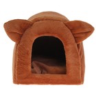 Домик «Норка» для животных, 28×28×35 см, плюш, микс цветов - Фото 2