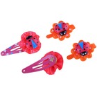 невидимка для волос "Малышка" божья коровка бантик набор 24 шт(12 крабиков+12 зажимов) - Фото 1