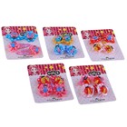 невидимка для волос "Малышка" божья коровка бантик набор 24 шт(12 крабиков+12 зажимов) - Фото 2