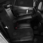 Авточехлы для Nissan Qashqai 2 J11 с 2013-2019 г., 5 мест, джип, экокожа, алькантара, цвет чёрный - Фото 6